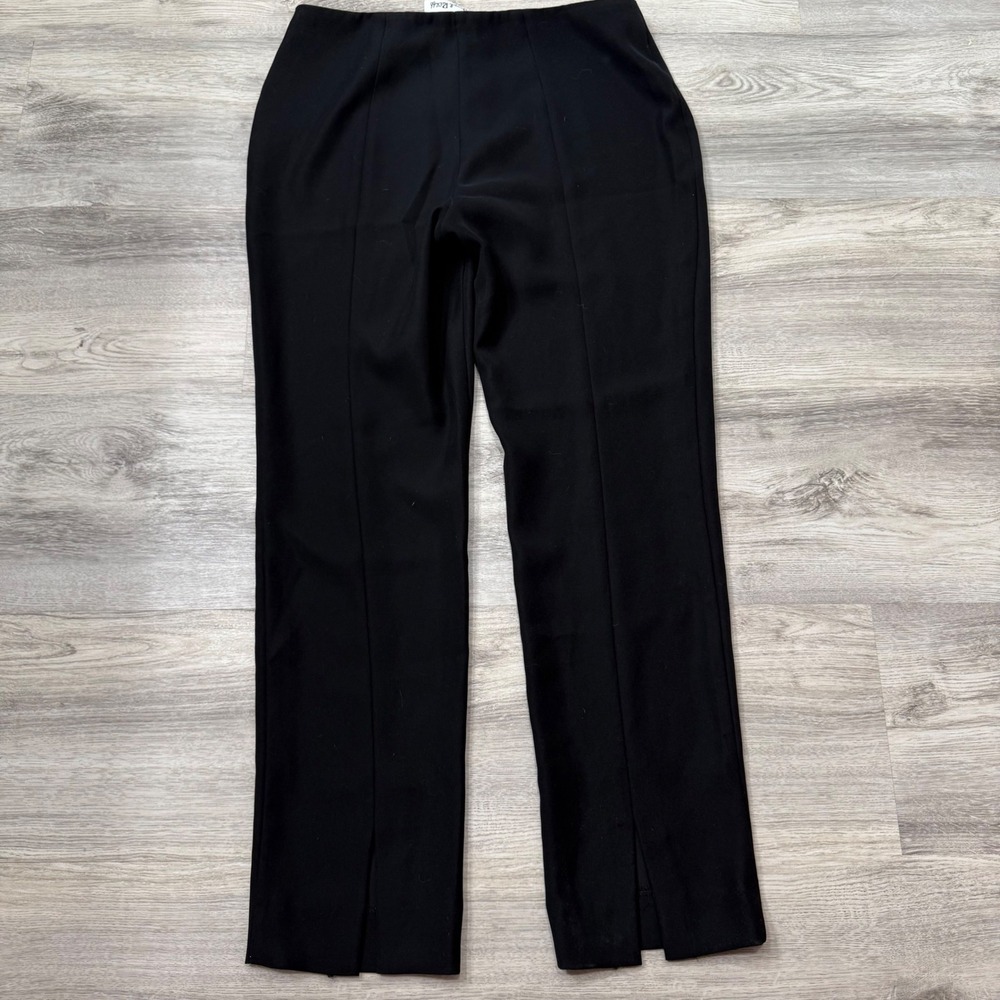 Joseph Ribkoff Black Split Hem Straight Leg Dress Pants Womens Size 10 Canada - Picture 6 of 11